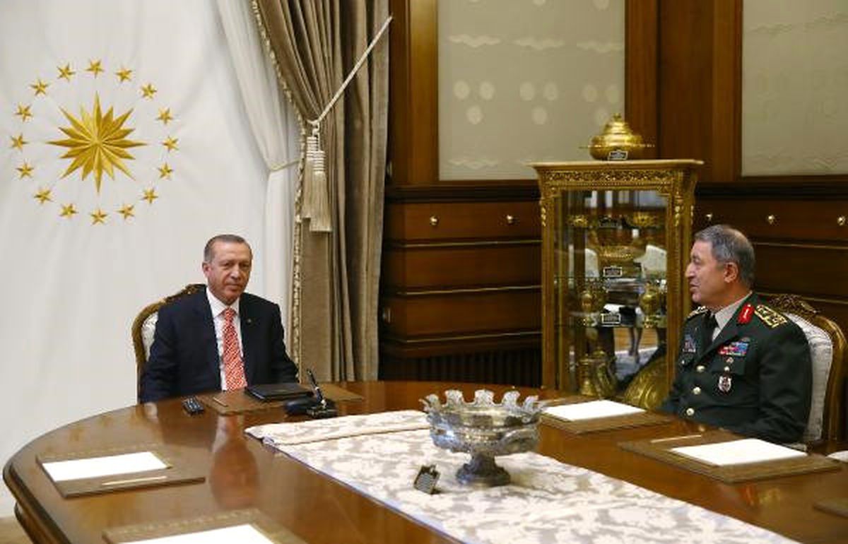 Orgeneral Hulusi Akar Beştepe\'de
