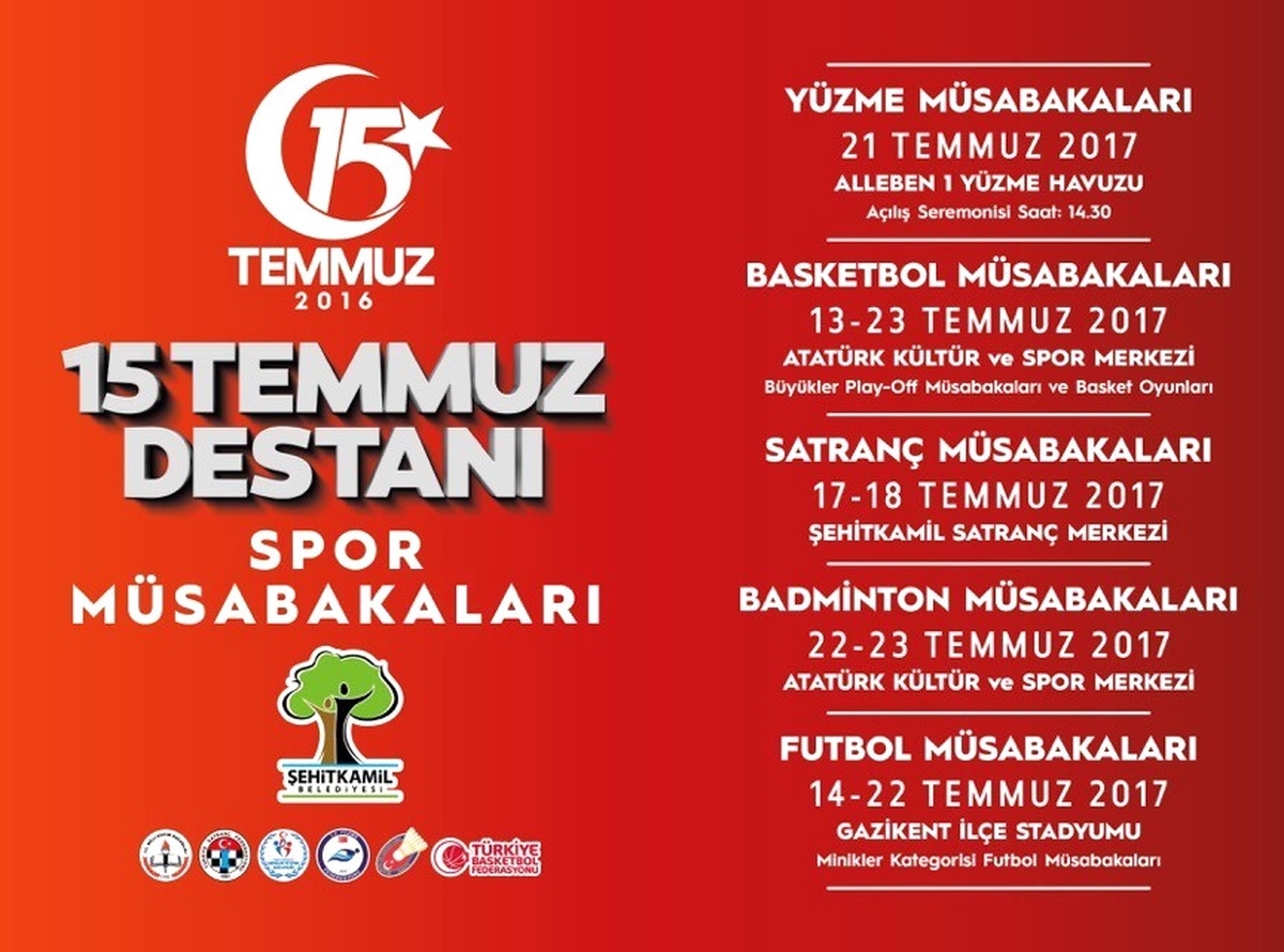 15 Temmuz Destanı Sportif Etkinliklerle Hatırlanacak