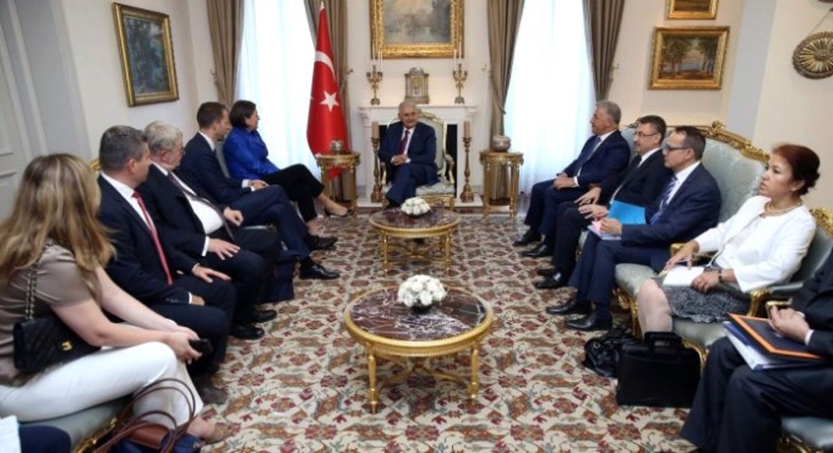 Başbakan Yıldırım, AB Ulaştırma Komiseri Bulc\'u Kabul Etti