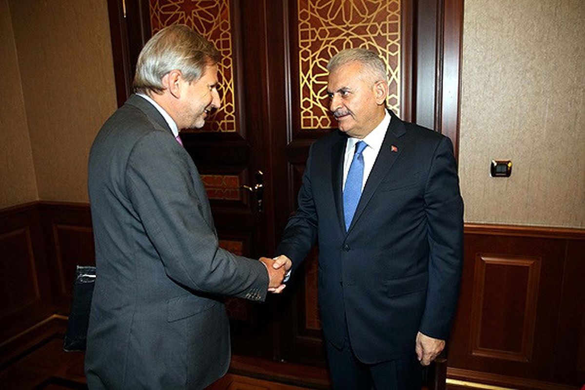 Başbakan Yıldırım\'ın Hahn\'ı Kabulü
