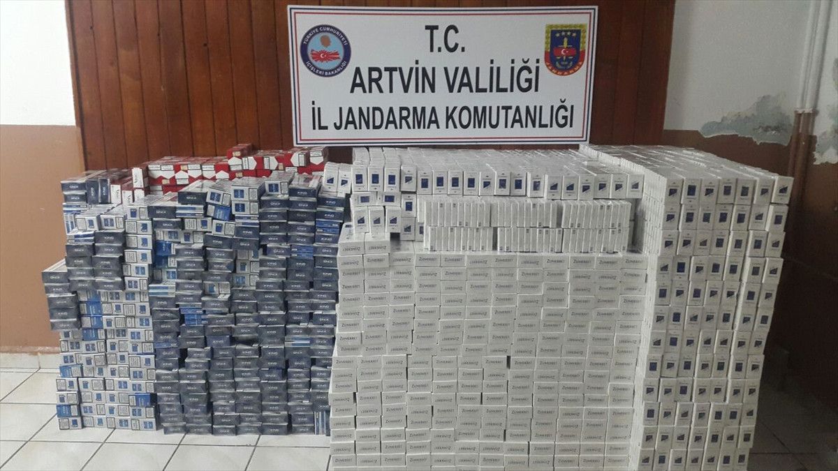 Hopa\'da Kaçak Sigara Operasyonu