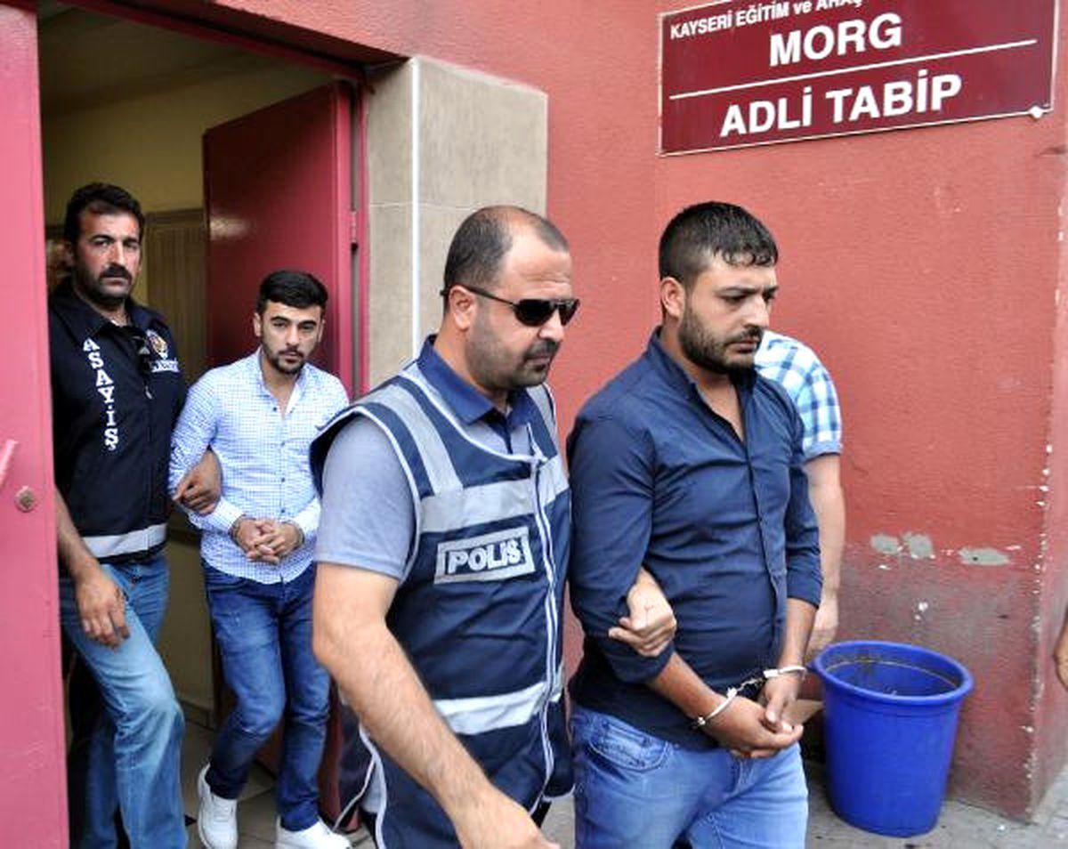 Kayseri\'deki Kan Davası Cinayet Şüphelileri Adliyede