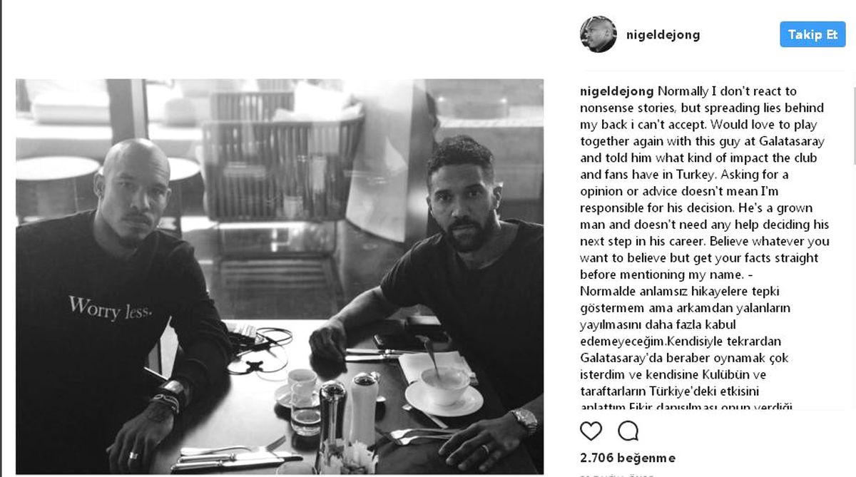 Nigel de Jong\'dan Gael Clichy Açıklaması