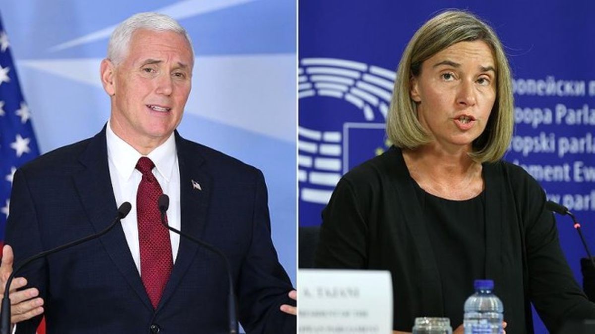 Pence ile Mogherini\'den Kıbrıs Müzakerelerine Destek
