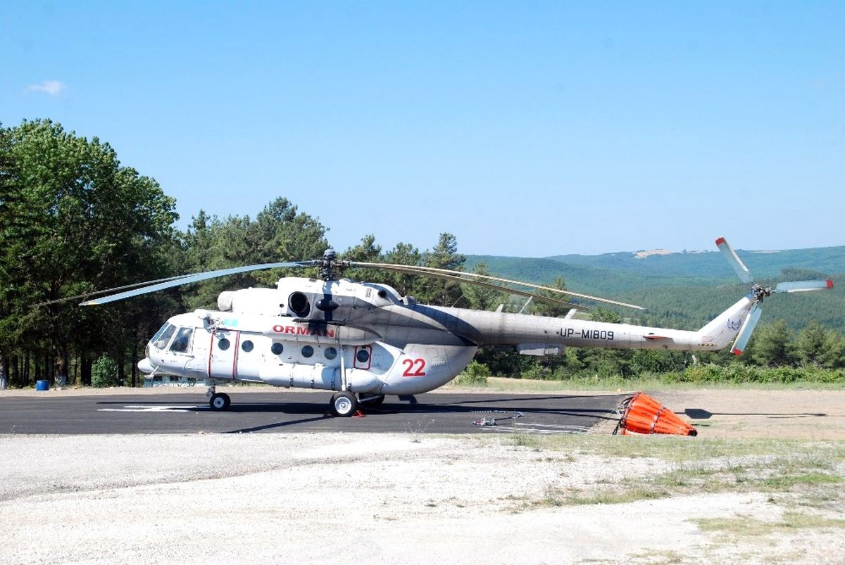 Yangın Söndürme Helikopteri, Olası Orman Yangınına Karşı Hazır