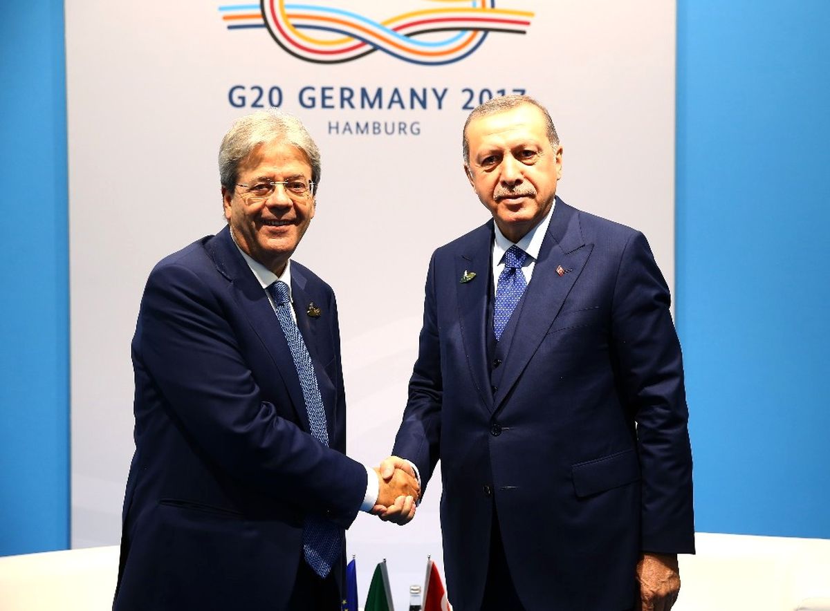 Cumhurbaşkanı Erdoğan, İtalya Başbakanı Gentiloni\'yi Kabul Etti