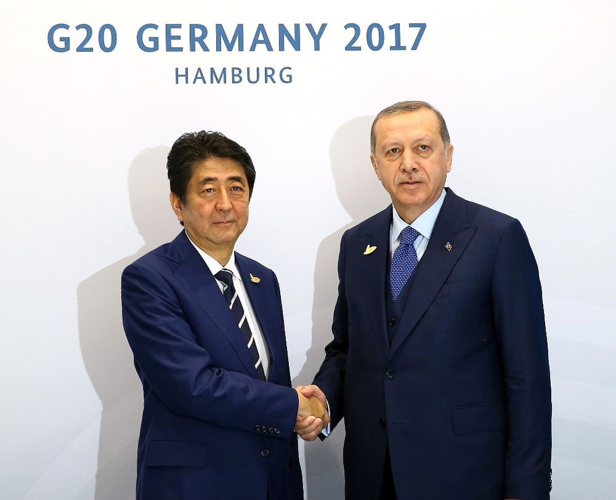 Cumhurbaşkanı Erdoğan, Japonya Başbakanı Abe ile Bir Araya Geldi