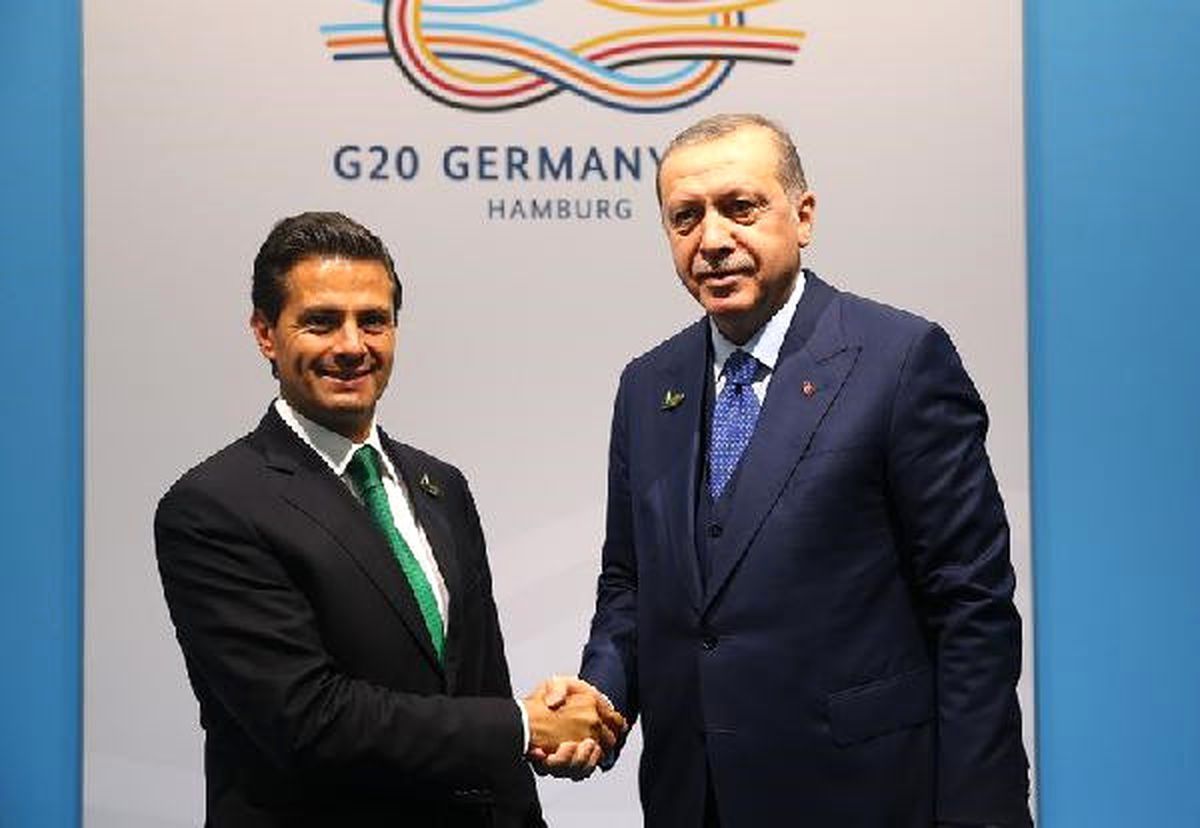 Cumhurbaşkanı Erdoğan, Meksika Devlet Başkanı Nieto ile Görüştü