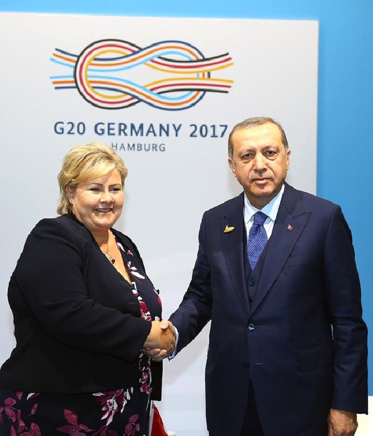 Cumhurbaşkanı Erdoğan, Norveç Başbakanı Solberg\'i Kabul Etti