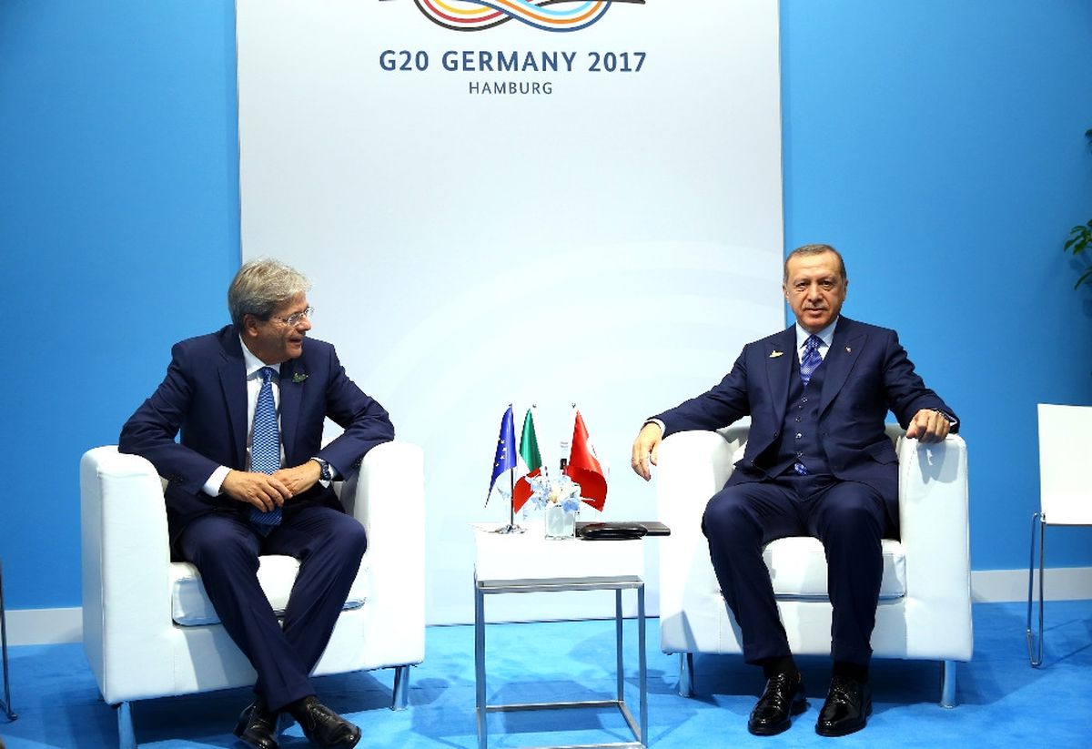 Italya Başbakanı Gentiloni\'yle Görüştü