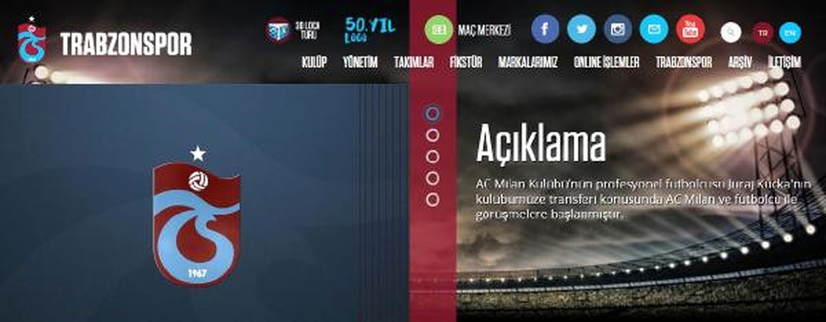 Trabzonspor: Milan ve Kucka\'yla Görüşmelere Başlandı