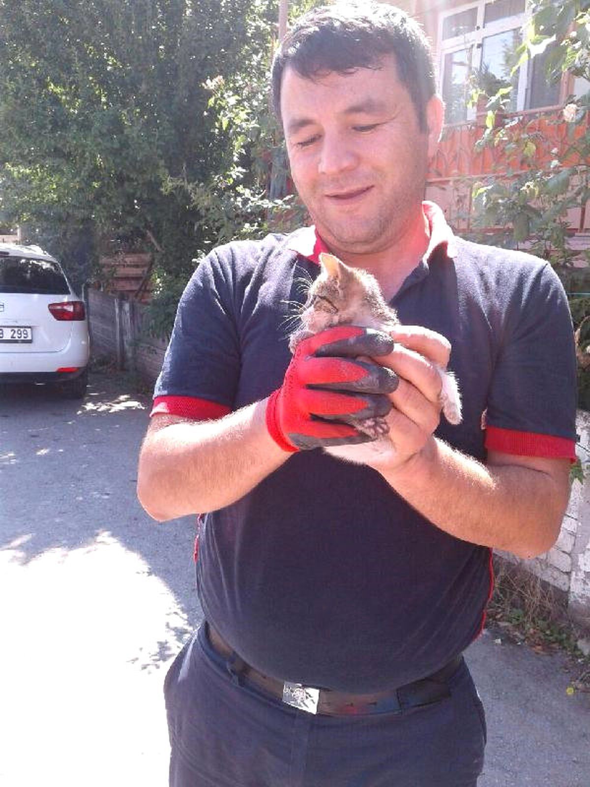 Yavru Kedi İtfaiyecileri Uğraştırdı