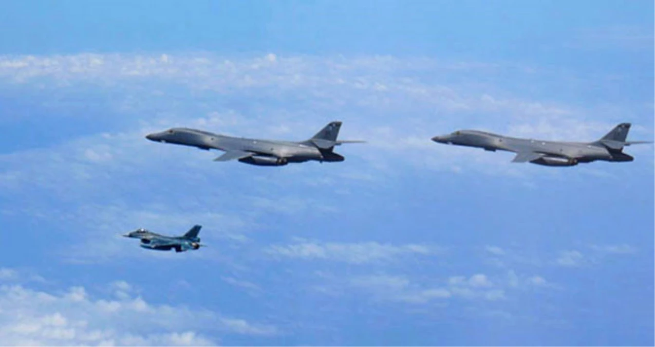ABD\'den Tehlikeli Adım! Bombardıman Uçakları Kore Üstünde Uçtu