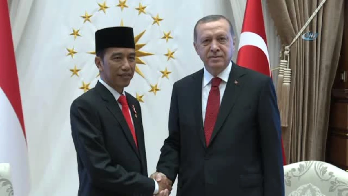 Ankara) Cumhurbaşkanı Erdoğan, Endonezya Cumhurbaşkanı Widodo\'yu Kabul Etti