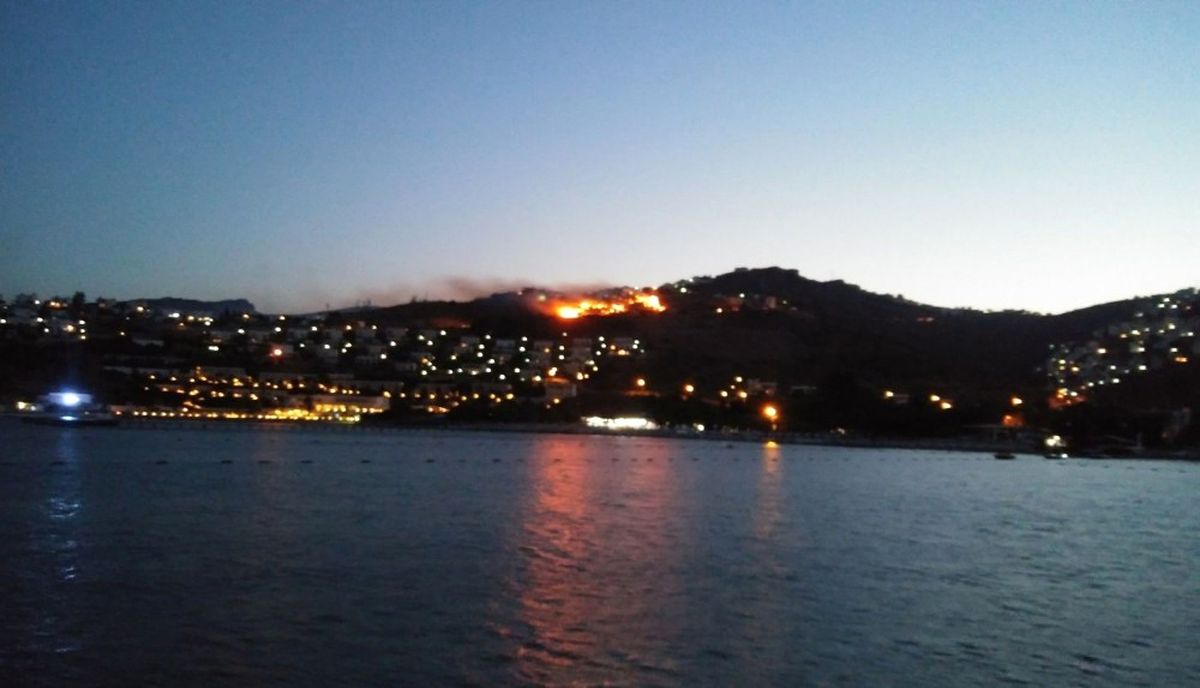 Bodrum\'da Makilik Yangını
