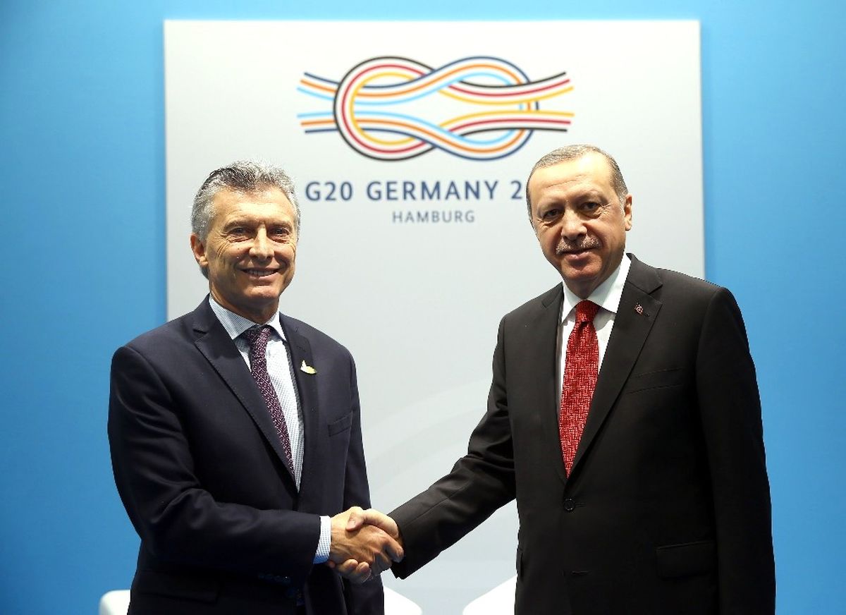 Cumhurbaşkanı Erdoğan, Arjantin Devlet Başkanı Macri\'yi Kabul Etti