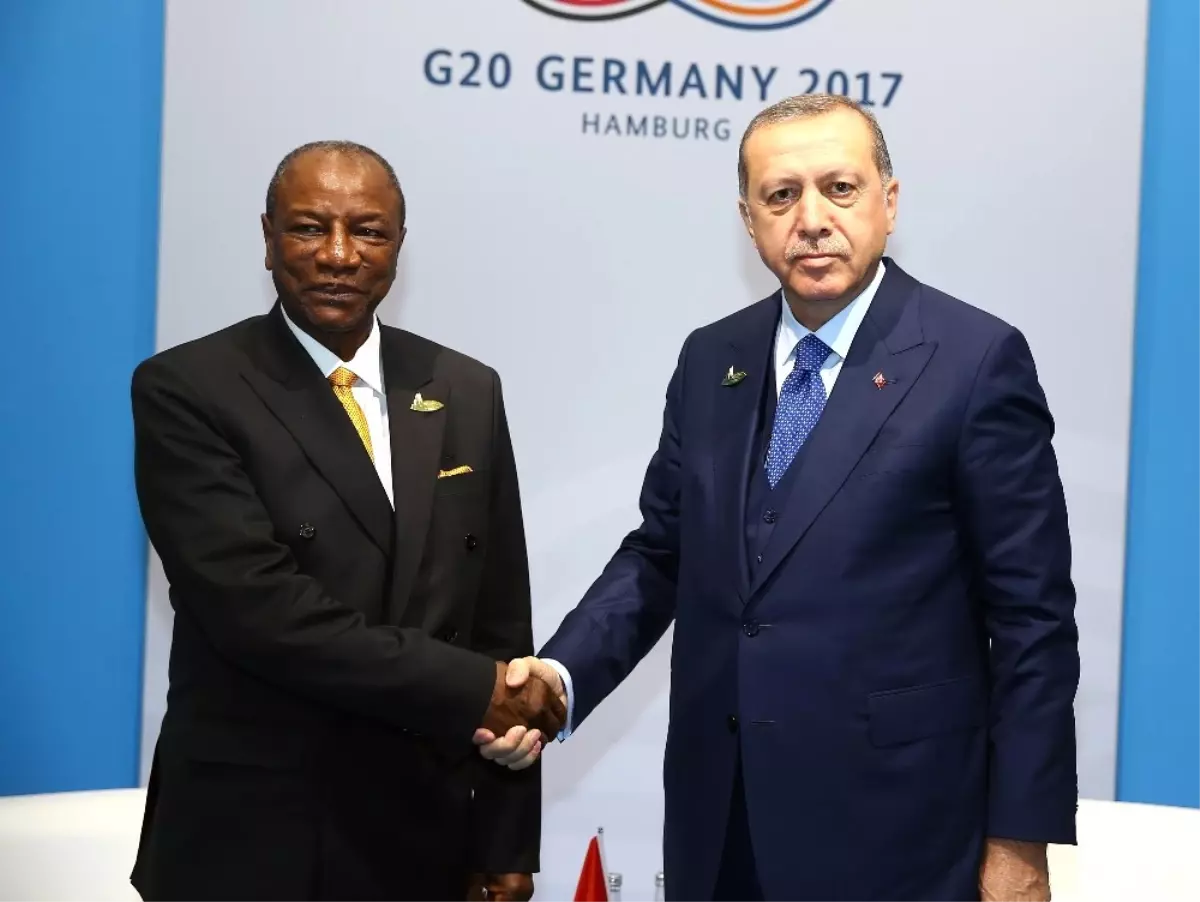 Cumhurbaşkanı Erdoğan, Gine Cumhurbaşkanı Conde ile Görüştü