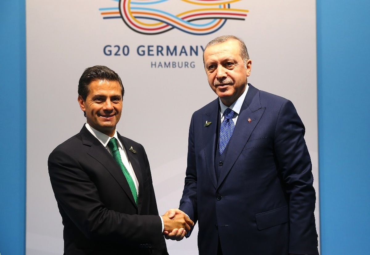 Cumhurbaşkanı Erdoğan, Meksika Devlet Başkanı Nieto ile Bir Araya Geldi