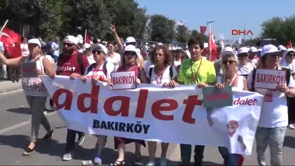 Adalet Mitingi\'ne İnsan Seli//aktüel Görüntülerle