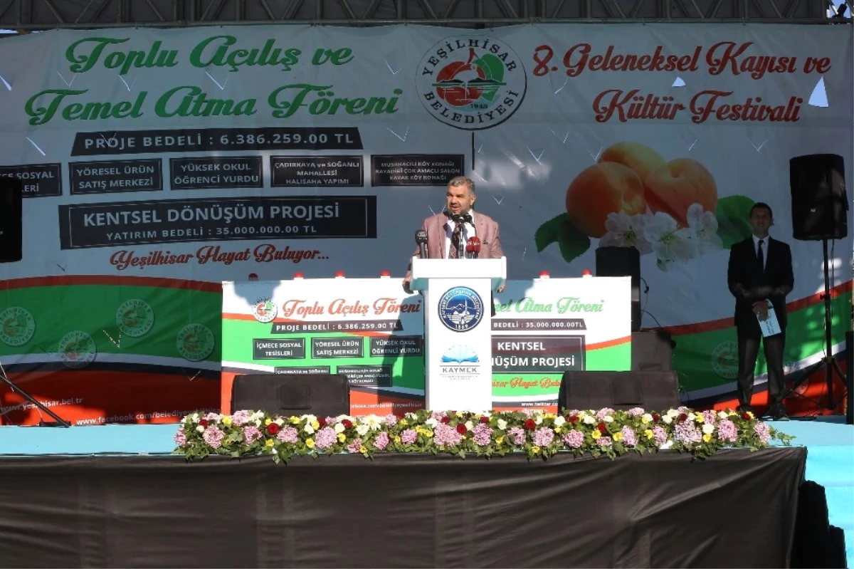 Başkan Çelik, Yeşilhisar\'da Toplu Açılış ve Temel Atma Törenine Katıldı