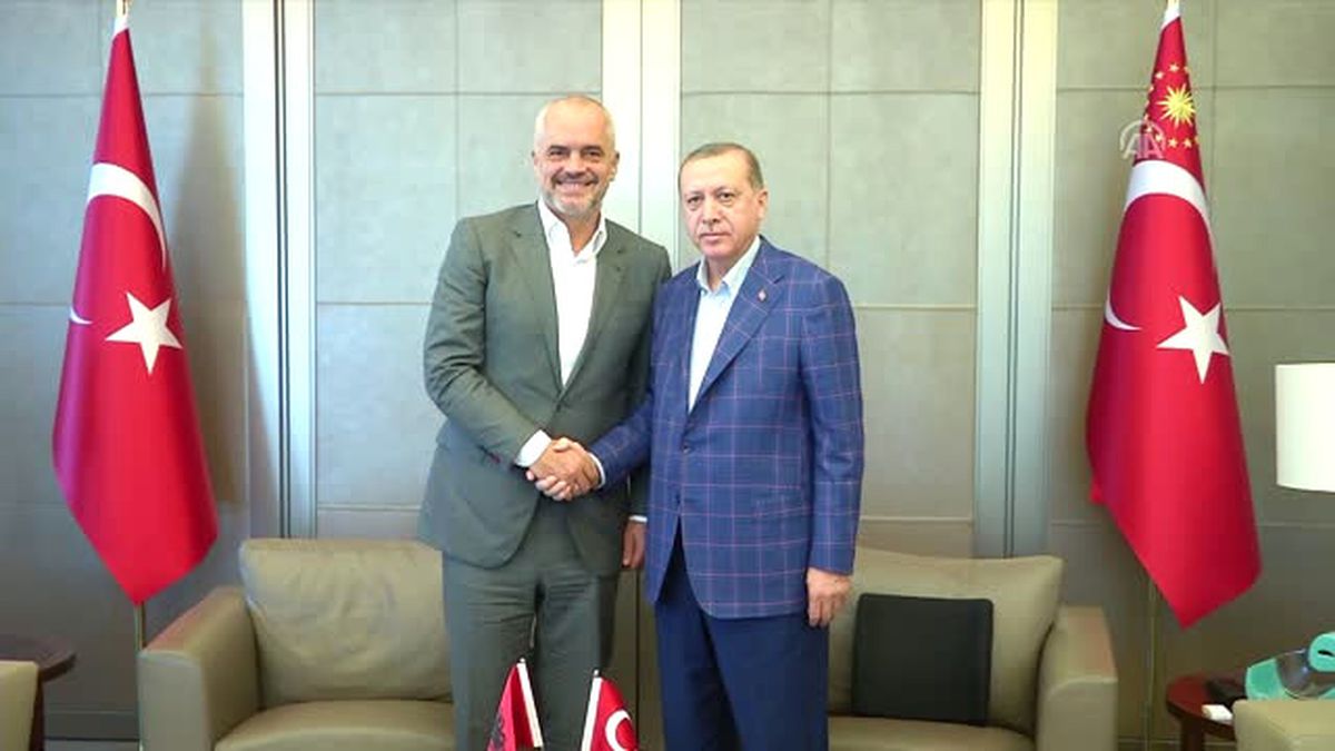 Cumhurbaşkanı Erdoğan,arnavutluk Başbakanı Edi Rama\'yı Kabul Etti