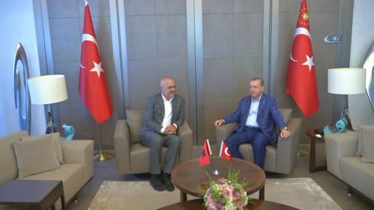 Cumhurbaşkanı Erdoğan, Arnavutluk Başbakanı Rama\'yı Kabul Etti