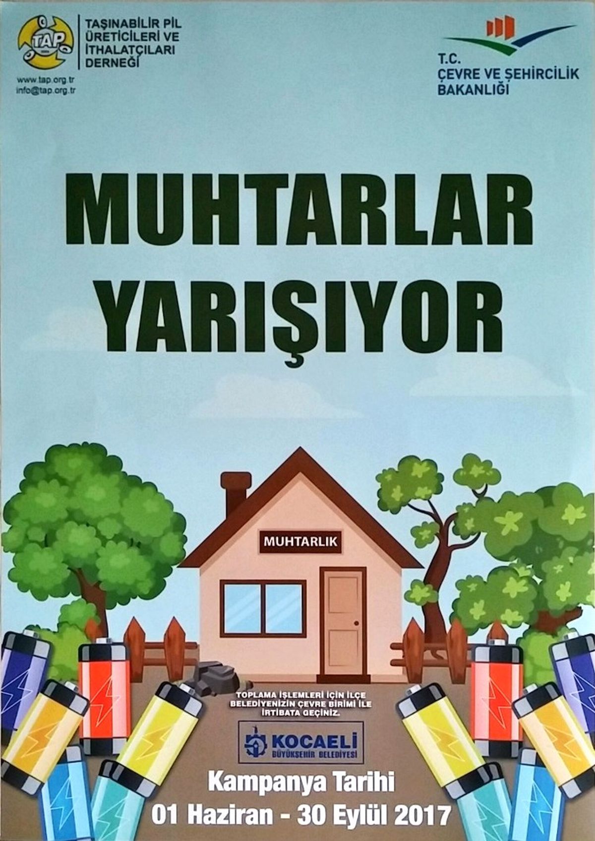 Muhtarlar Atık Pil Toplamak İçin Yarışıyor