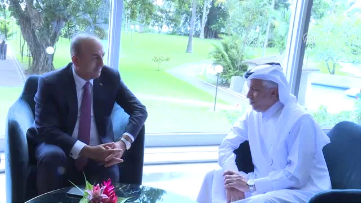 Çavuşoğlu, Katar Dışişlerinden Sorumlu Devlet Bakanı Al Muraikhi Ile Görüştü