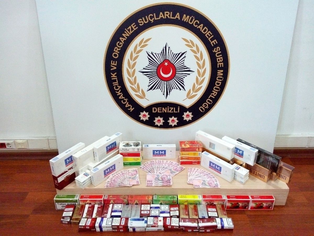 Denizli\'de Sahte Para ve Kaçak Sigara Operasyonu