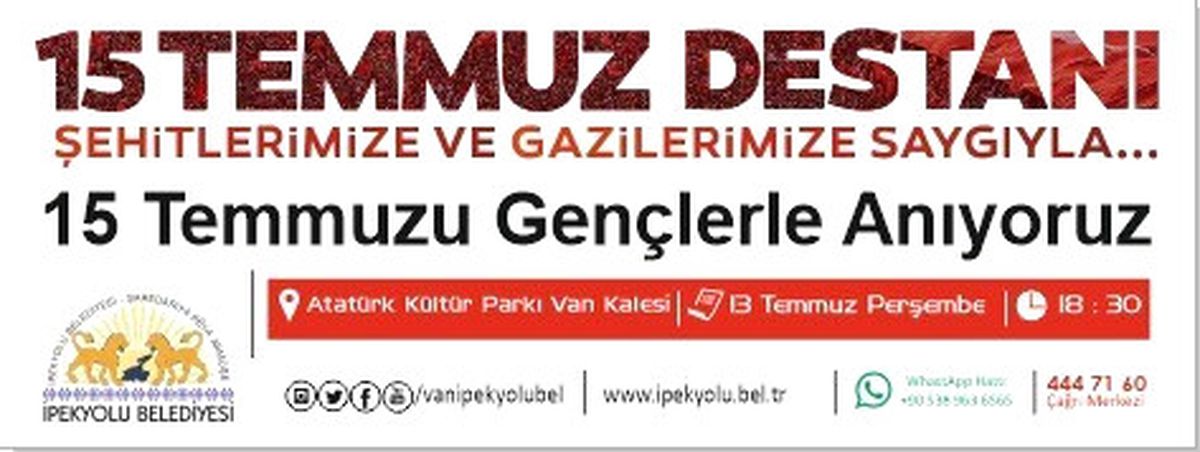 İpekyolu\'nda 15 Temmuz Şehitlerini Anma Etkinliği