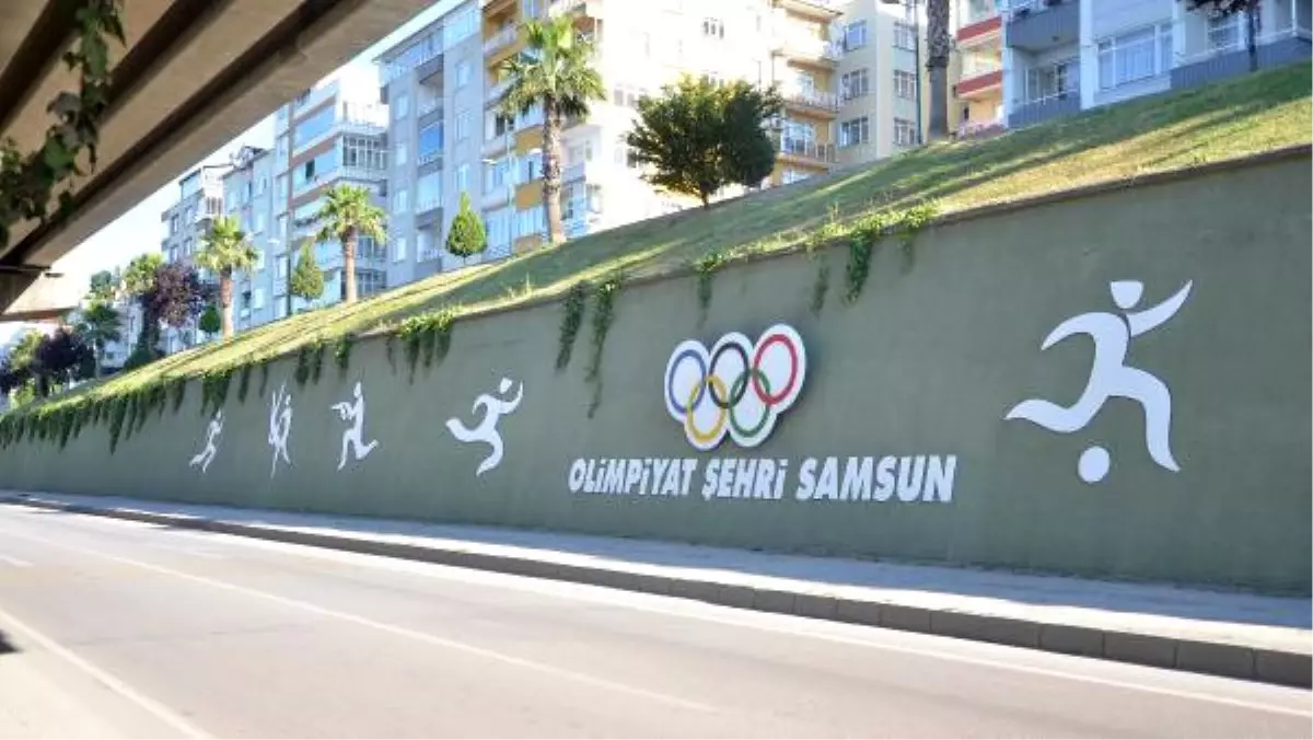 Samsun Olimpiyat Renklerine Büründü