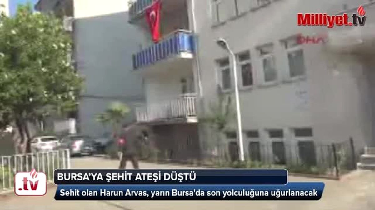 Şehit Ateşi Bursa\'ya Düştü