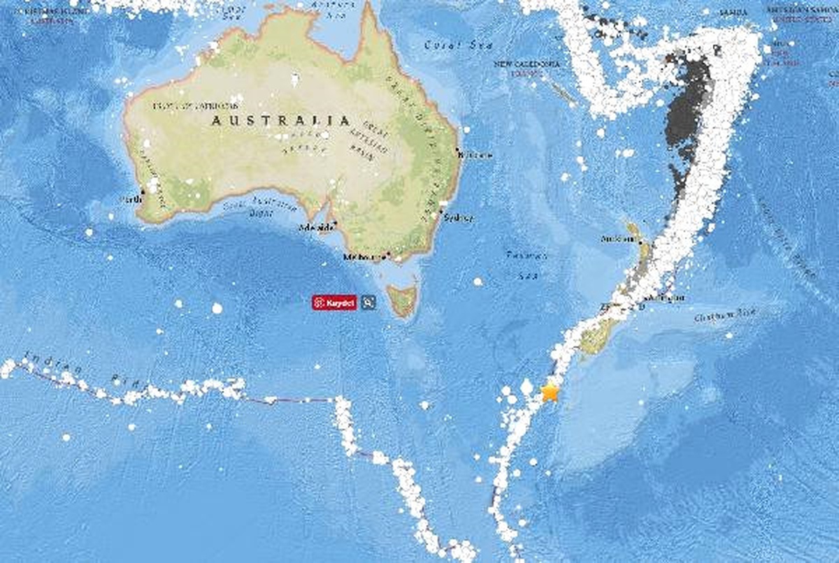 Yeni Zelanda Auckland Adaları\'nda 6.6 Büyüklüğünde Deprem Meydana Geldi