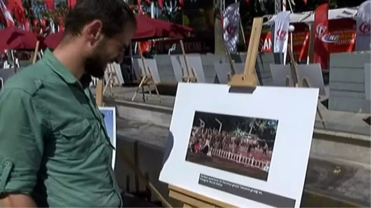 15 Temmuz Gazisi, İhlas Haber Ajansı\'nın Fotoğraf Sergisini Gezdi