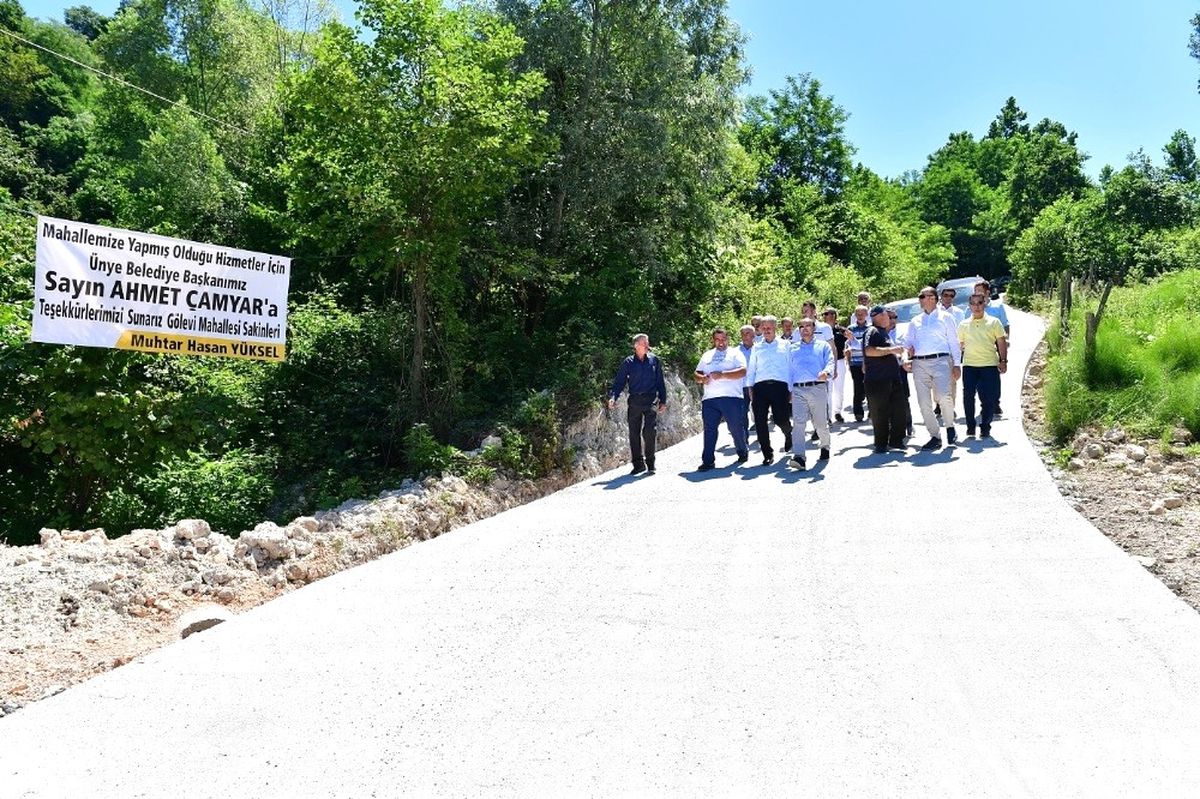 Başkan Çamyar\'dan Yol Sitemi