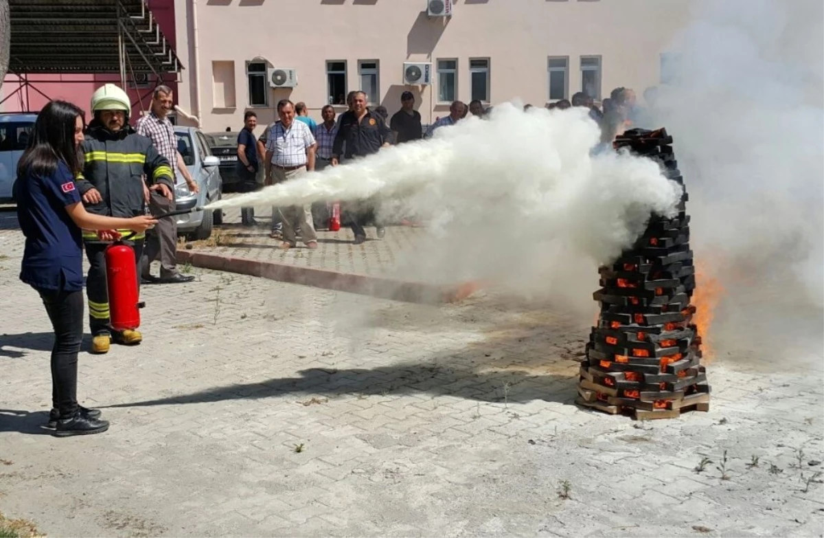 Hastanede Yangın ve Kurtarma Tatbikatı