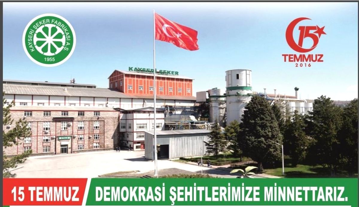 Kayseri Şeker\'den 15 Temmuz Açıklaması