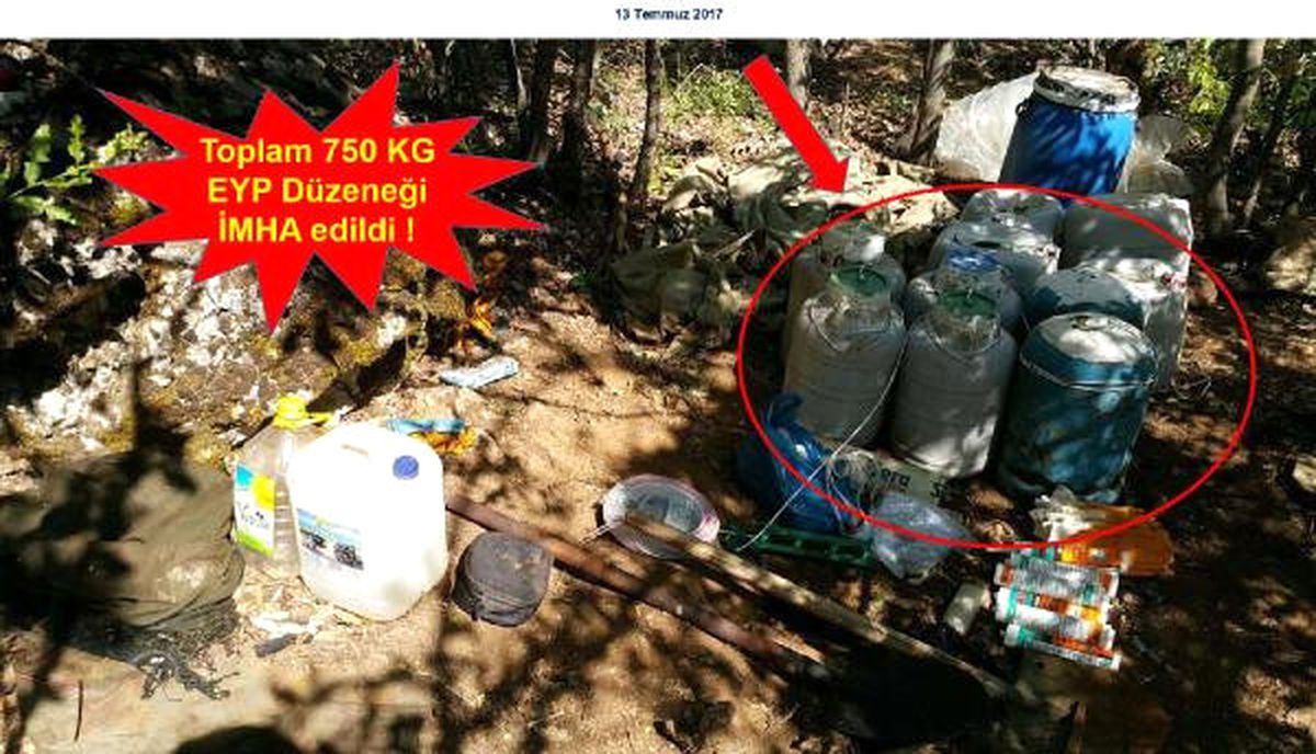 Lice\'de 4 PKK\'lı Terörist Ölü Ele Geçirildi