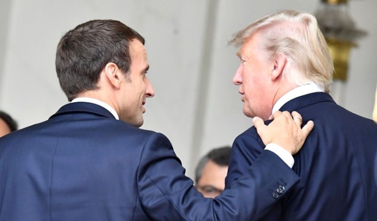 Macron, Trump\'la Görüştü