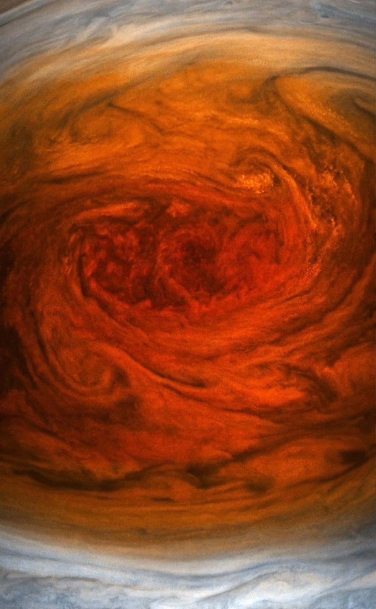 Nasa, Jupiter\'deki "Büyük Kırmızı Leke"Yi Yakından Fotoğrafladı