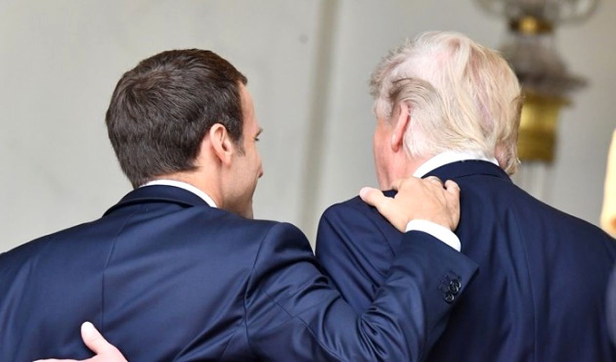 Trump, Macron\'la Buluştu