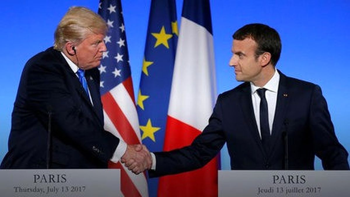 Canlı: Fransa Cumhurbaşkanı Macron ve ABD Başkanı Trump Paris\'te Ortak Basın Toplantısı Düzenliyor