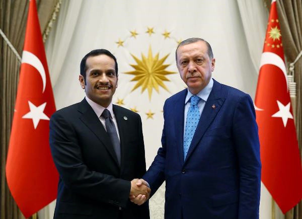 Cumhurbaşkanı Erdoğan, Katar Dışişleri Bakanı El Sani\'yi Kabul Etti