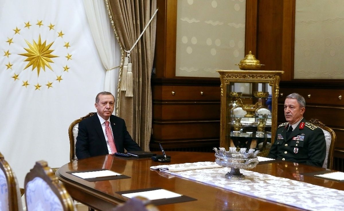 Cumhurbaşkanı Erdoğan, Orgeneral Akar\'ı Kabul Etti