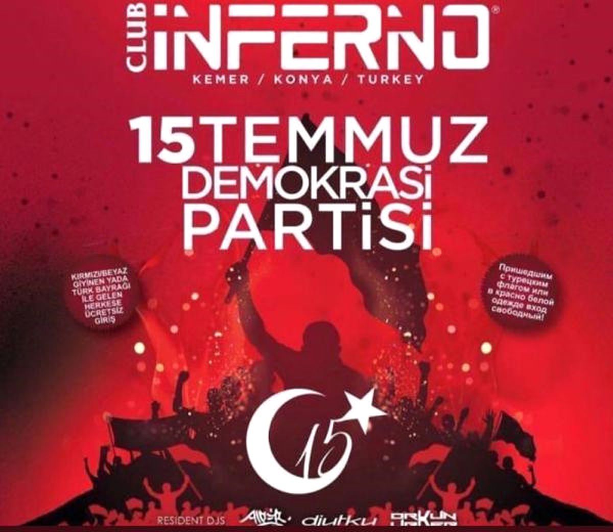 Gece Kulübünün 15 Temmuz Partisi İptal Edildi