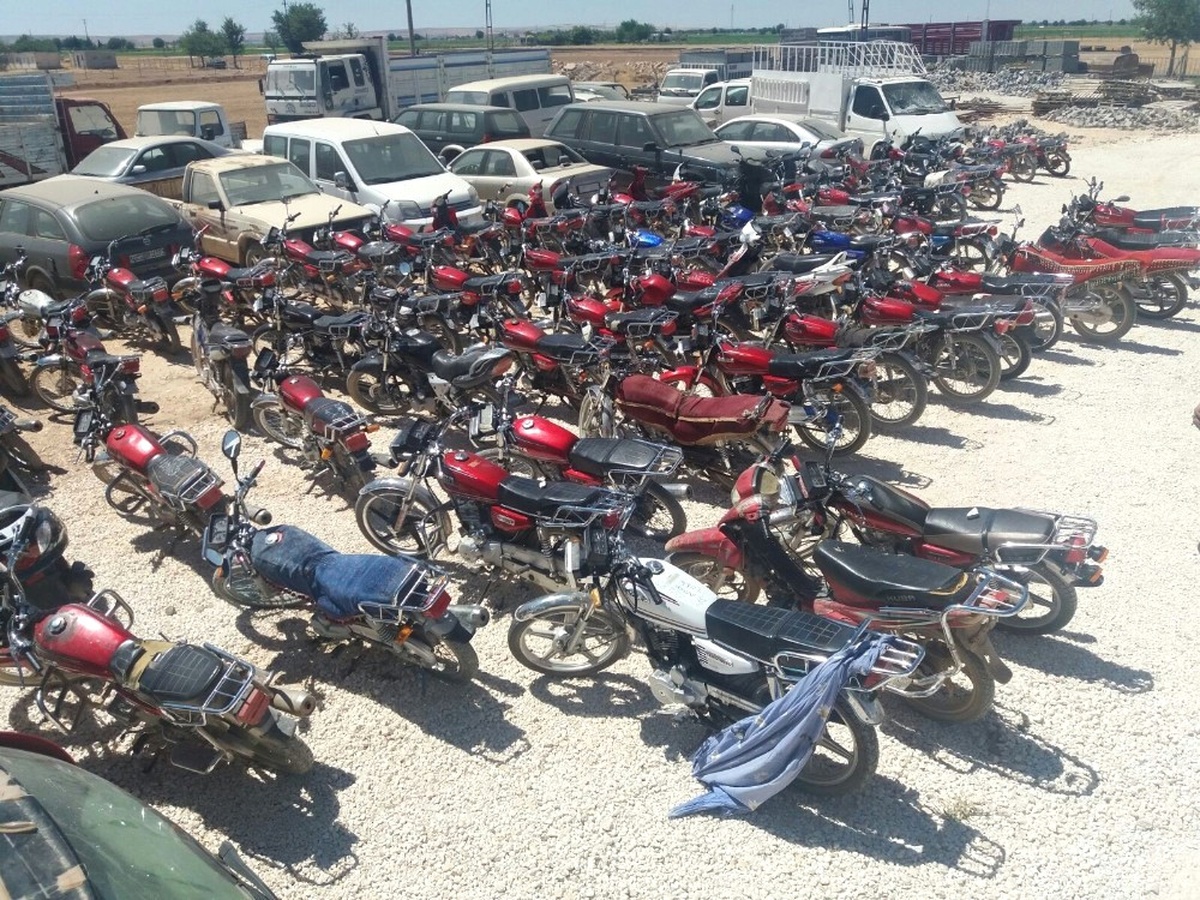 Şanlıurfa\'da 166 Çalıntı Motosiklet Ele Geçirildi