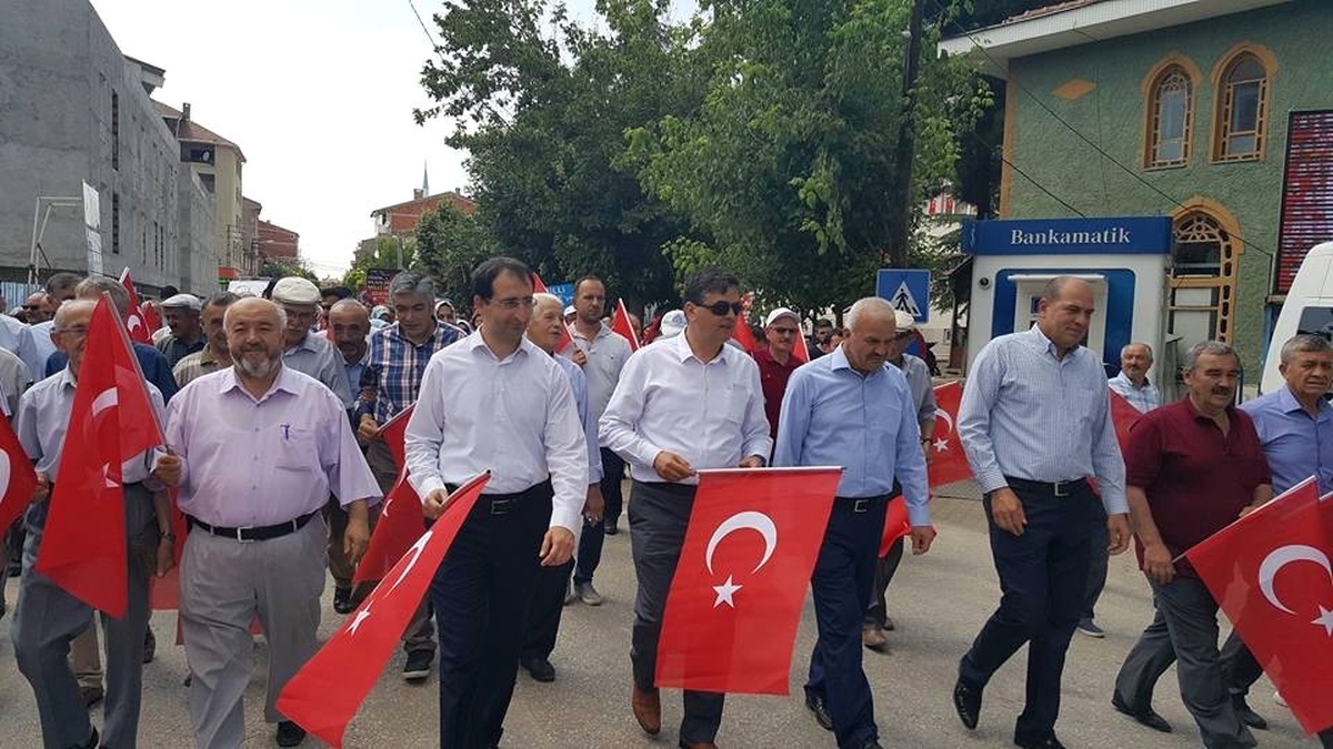 15 Temmuz Demokrasi ve Milli Birlik Günü Anma Yürüyüşü Düzenlendi