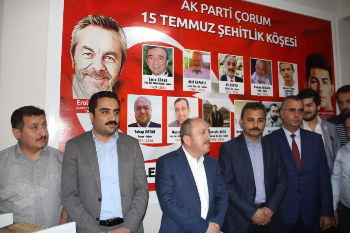 AK Parti\'den Çorumlu Şehitlere Vefa