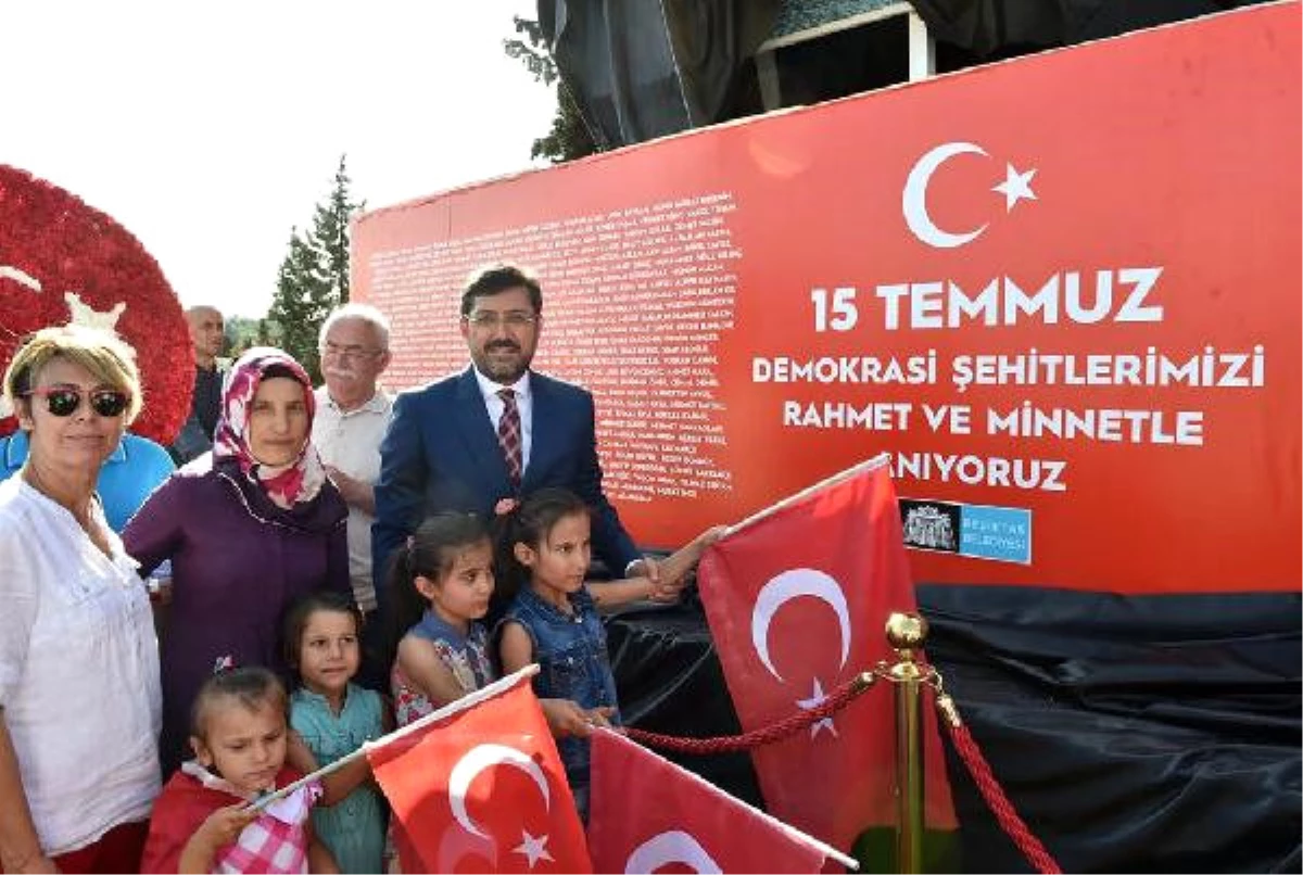 Beşiktaş\'a Dev "15 Temmuz Demokrasi Anıtı"
