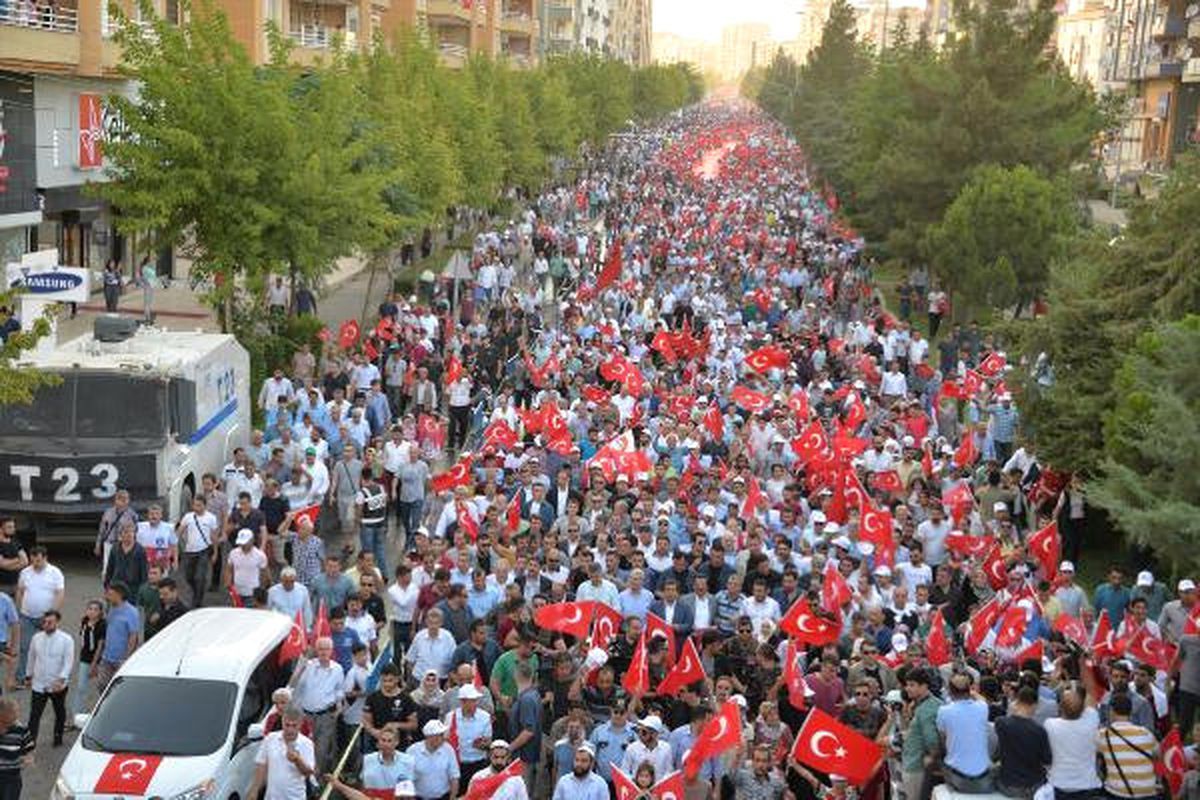 Diyarbakır\'da Milli Birlik Yürüyüşü